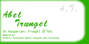 abel trungel business card